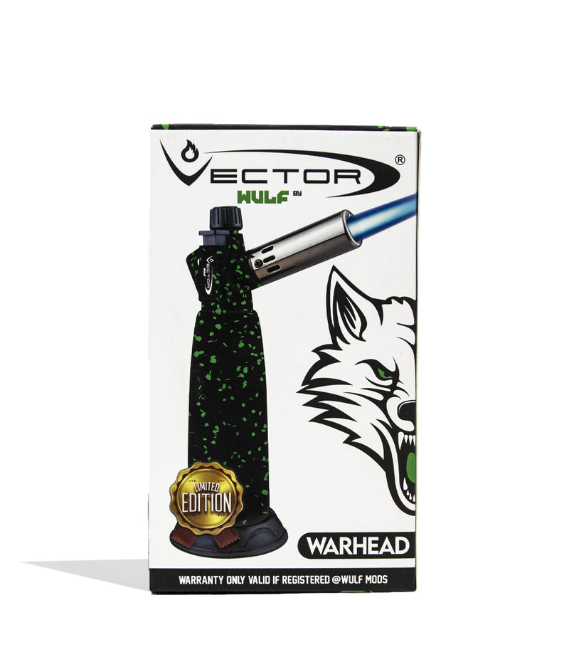 Black Green Spatter Wulf Mods Warhead Torch Packaging on white background