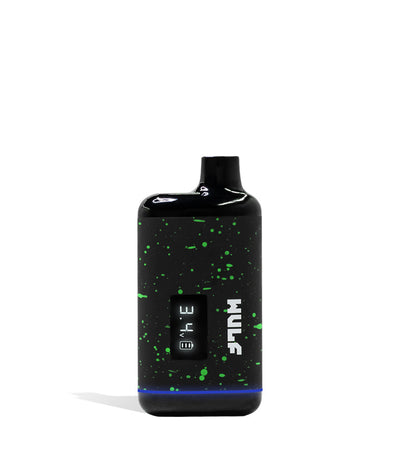 Black Green Spatter Wulf Mods Recon Cartridge Vaporizer on white background