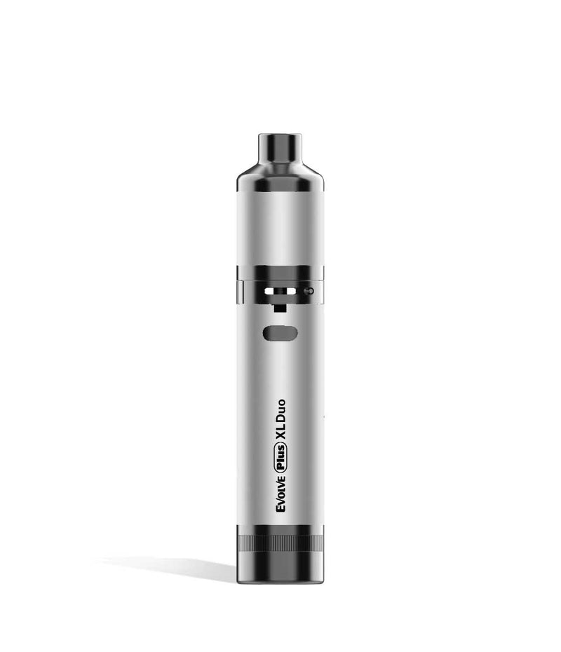 Silver Spatter Wulf Mods Evolve Plus XL Duo 2-in-1 Kit Wax Pen Front View on White Background
