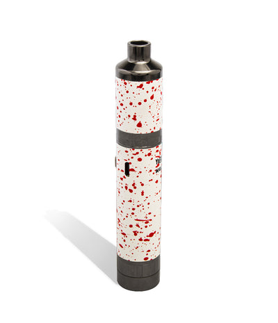 White Red Spatter Wulf Mods Evolve Maxxx 3 in 1 Kit Wax Pen Above View on White Background