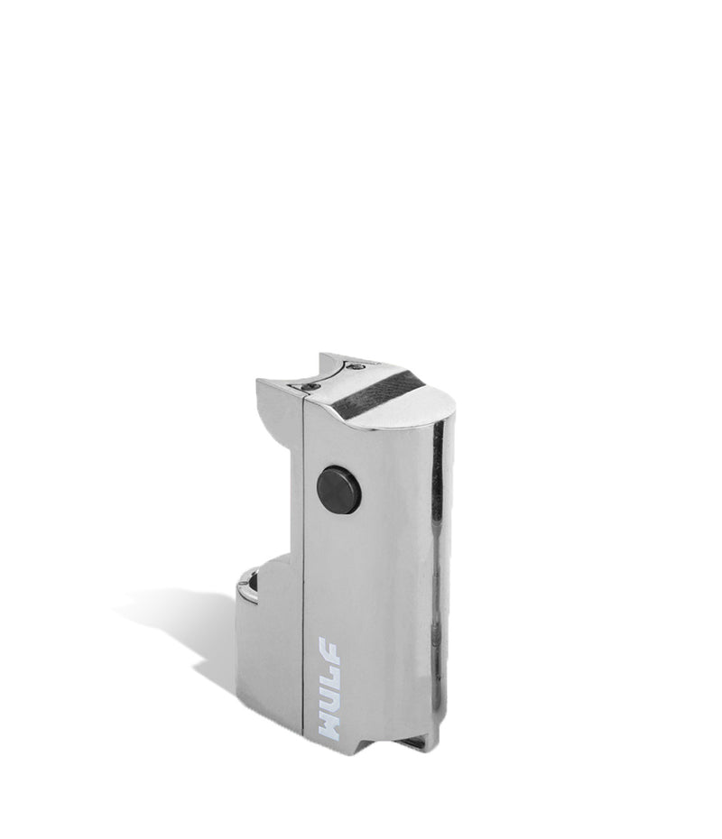Silver Wulf Mods Micro Plus Cartridge Vaporizer Above View on White Background