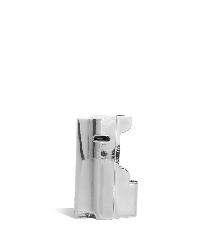 Silver Wulf Mods Micro Plus Cartridge Vaporizer Back View on White Background