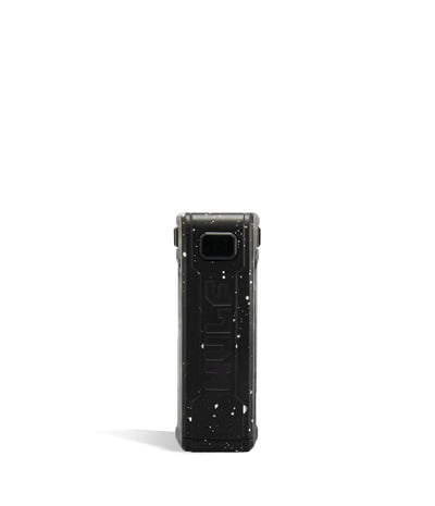 Black White Spatter Wulf Mods UNI S Face View Adjustable Cartridge Vaporizer on White Background
