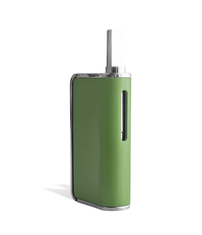 Green Wulf Mods Duo 2 in 1 Cartridge Vaporizer Side View on White Background