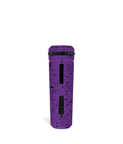 Purple Black Spatter Wulf Mods UNI Adjustable Cartridge Vaporizer Back View on White Background